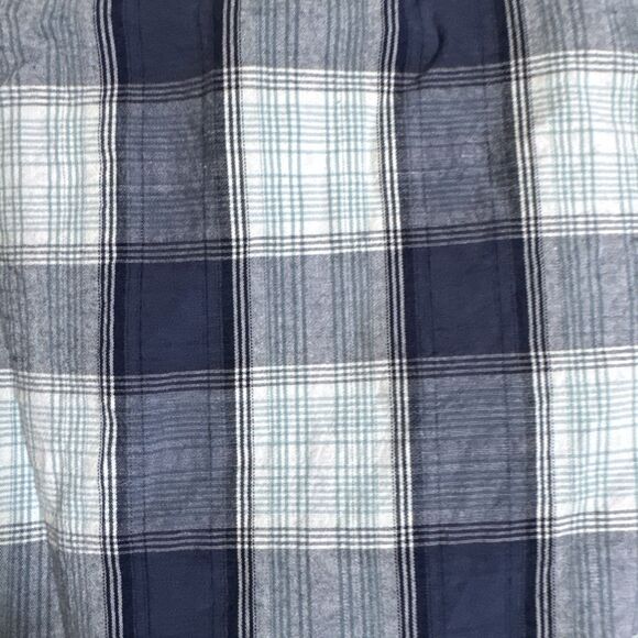 Men’s Columbia Rapid Rivers Cotton Button Down Large Blue Plaid - Picture 6 of 6